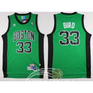 Maglie NBA Bird,Boston Celtics Verde Nero