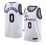 Maglia Los Angeles Lakers Russell Westbrook NO 0 Citta 2022-23 Bianco