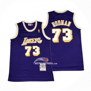 Maglia Los Angeles Lakers Dennis Rodman Mitchell & Ness 1998-99 Viola