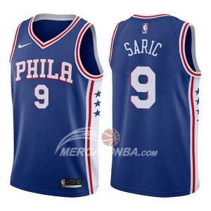 Maglie NBA Philadelphia 76ers Dario Saric Swingman Icon 2017-18 Blu