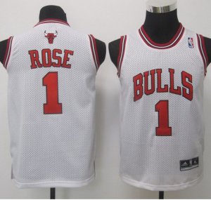 Maglie NBA Bambini Rose,Chicago Bulls Bianco