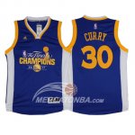 Maglia NBA Curry Campione Finale Golden State Warriors 2017 Azul