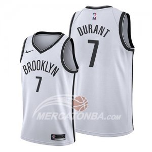 Maglia Brooklyn Nets Kevin Durant Association 2019 Bianco