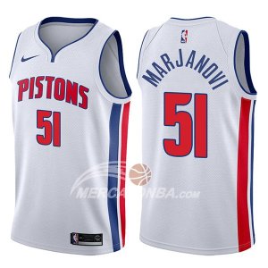 Maglie NBA Detroit Pistons Boban Marjanovic Association 2017-18 Bianco