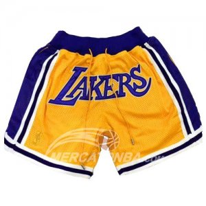 Pantaloni Lakers Retro Giallo