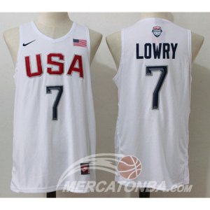 Maglie NBA Twelve USA Dream Team Lowry Bianco