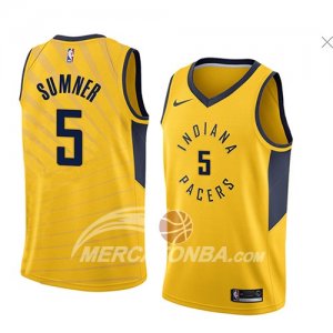 Maglie NBA Indiana Pacers Edmond Sumner Statement 2018 Giallo