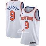 Maglia New York Knicks Rj Barrett NO 9 Association Bianco
