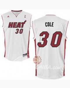 Maglie NBA Cole Miami Heats Blanco