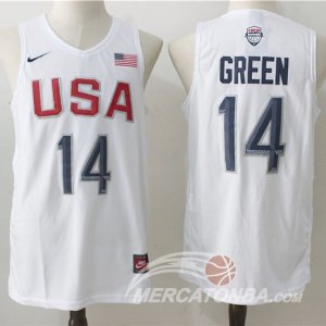Maglie NBA Twelve USA Dream Team Green Bianco