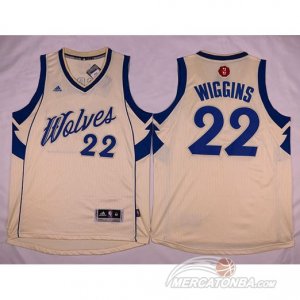 Maglie NBA Wiggins Christmas,Minnesota Timberwolves Bianco