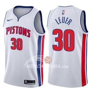 Maglie NBA Detroit Pistons Jon Leuer Association 2017-18 Bianco