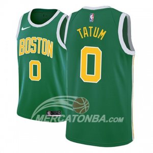 Maglie NBA Boston Celtics Jayson Tatum Earned 2018-19 Verde