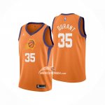 Maglia Phoenix Suns Kevin Durant NO 35 Statement 2021 Arancione