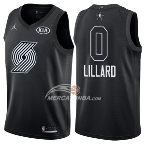 Maglie NBA Damian Lillard All Star 2018 Portland Trail Blazers Nero