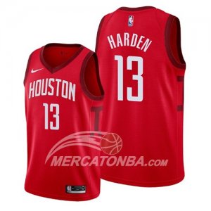 Maglie Houston Rockets James Harden Earned 2019 Rosso