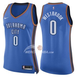Maglie NBA Donna Russell Westbrook Oklahoma City Thunder Icon 2017-18 Blu