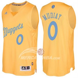Maglie NBA Christmas 2016 Emmanuel Mudiay Denver Nuggets Dorato