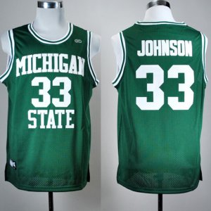 Maglie NBA NCAA Johnson,Michigan state Verde