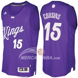 Maglie NBA Christmas 2016 Demarcus Cousins Sacramento Kings Purpura