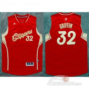Maglie NBA Griffin Christmas,Los Angeles Clippers Rosso