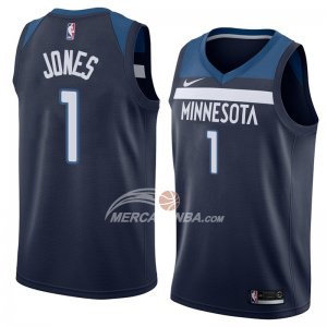Maglie Minnesota Timberwolves Tyus Jones Icon 2018 Blu