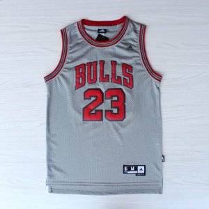 Maglie NBA Rivoluzione 30 Jordan,Chicago Bulls Grigio