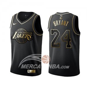 Maglie Golden Edition Los Angeles Lakers Kobe Bryant Nero