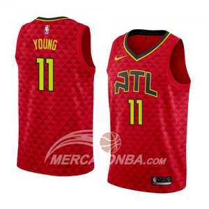 Maglie Nba Hawks Trae Young Statement 2017-18 Rosso