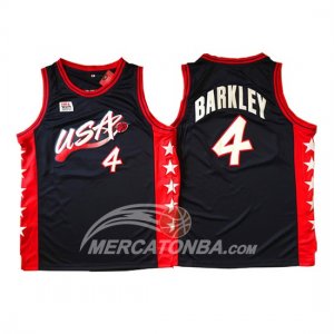 Maglie NBA Barkley USA 1996 Nero