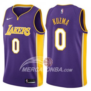 Maglie NBA Los Angeles Lakers Kyle Kuzma Statement 2018 Viola