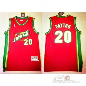 Maglie NBA retro Payton,Seattle Sonics Rosso