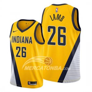 Maglia Indiana Pacers Jeremy Lamb Statement Edition Giallo