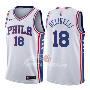 Maglie NBA Philadelphia 76ers Marco Belinelli Association 76er 2017-18 Bianco