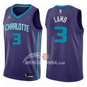 Maglie NBA Charlotte Hornets Jeremy Lamb Statement 2017-18 Viola