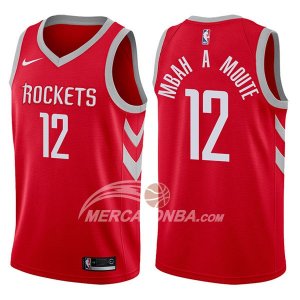 Maglie NBA Houston Rockets Luc Mbah A Moute Icon 2017-18 Rosso