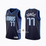 Maglia Dallas Mavericks Luka Doncic Earned 2020-21 Blu