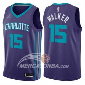 Maglie NBA Charlotte Hornets Kemba Walker Statement 2018 Viola
