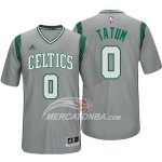 Maglia NBA Manica Corta Boston Celtics Tatum Gris