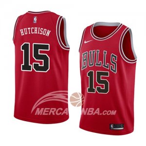 Maglie NBA Chicago Bulls Chandler Hutchison Icon 2018 Rosso