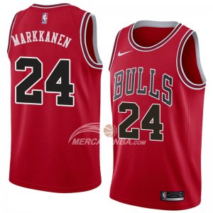 Maglie Chicago Bulls Lauri Markkanen Icon 2018 Rosso