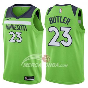 Maglie NBA Timberwolves Jimmy Butler Statement 2017-18 Verde