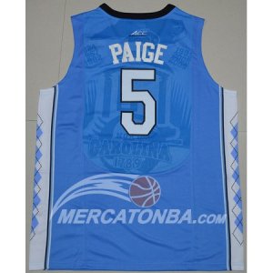 Maglie NBA NCAA Marcus Paige Blu Carolina