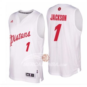 Maglie NBA Jackson Christmas,Detroit Pistons Bianco