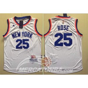 Maglie NBA Rose,New York Knicks Bianco