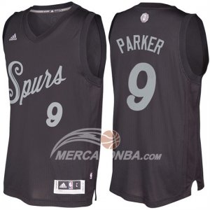 Maglie NBA Christmas 2016 Tony Parker San Antonio Spurs Nero