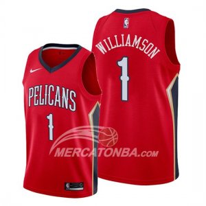 Maglia New Orleans Pelicans Zion Williamson Statement 2019-20 Rosso