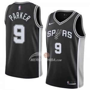 Maglie NBA Spurs Tony Parker Icon 2017-18 Nero