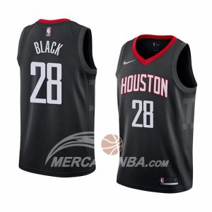 Maglie NBA Houston Rockets Tarik Black Statement 2018 Nero