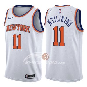 Maglie NBA New York Knicks Frank Ntilikina Association 2017-18 Bianco